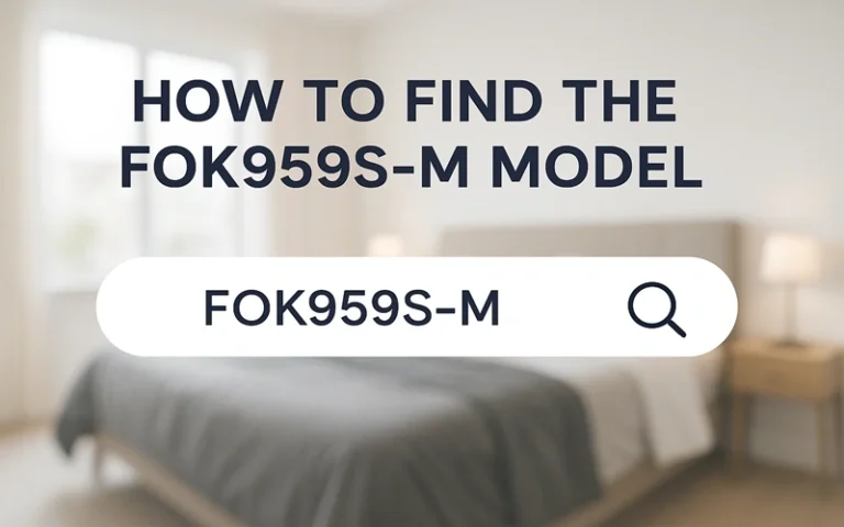 how to find the FOK959S-M model