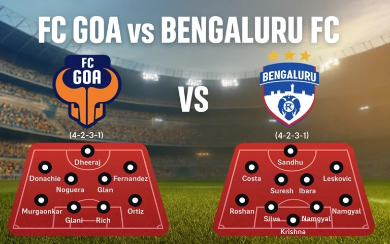 FC Goa vs Bengaluru FC lineups FC Goa vs Bengaluru FC lineups