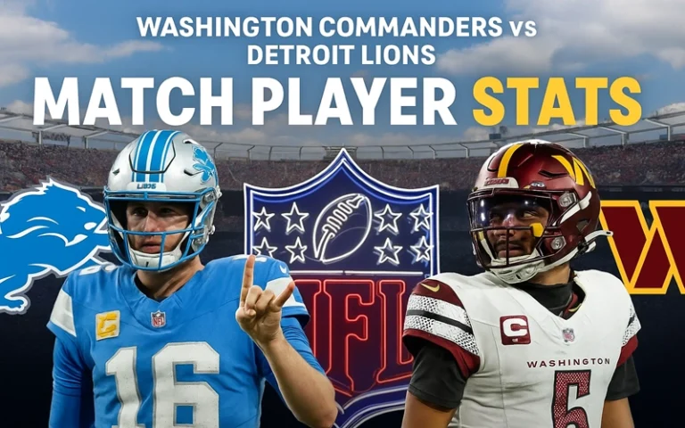Washington Commanders vs Detroit Lions Match Player Stats Washington Commanders vs Detroit Lions Match Player Stats
