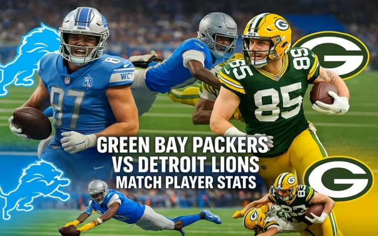 Green Bay Packers vs Detroit Lions Match Player Stats Green Bay Packers vs Detroit Lions Match Player Stats