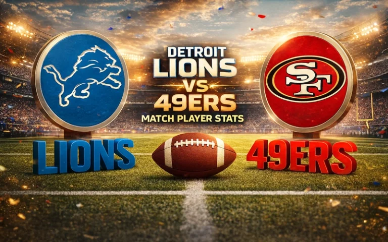 Detroit Lions vs 49ers Match Player Stats